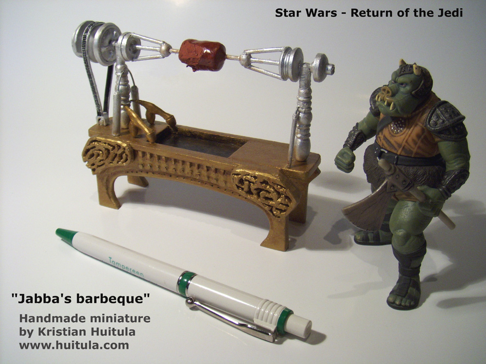 Jabba the Hutt Star Wars 3.75 Inch Scale Custom Barbecue Pit BBQ